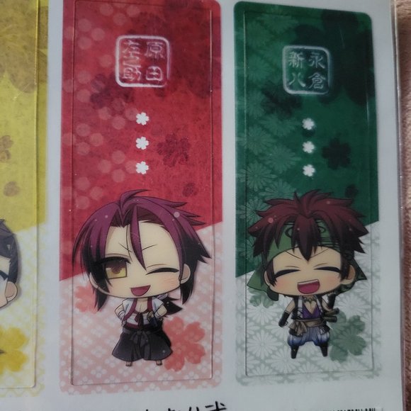 Hakuoki Chibi Character Clear Bookmark Set of 8 Hakuouki - Picture 7 of 9